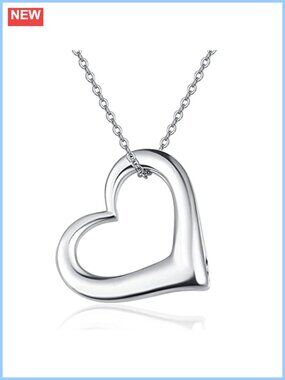 925 Sterling Silver Heart Urn Necklace for Ashes Cremation Memorial Jewelry
